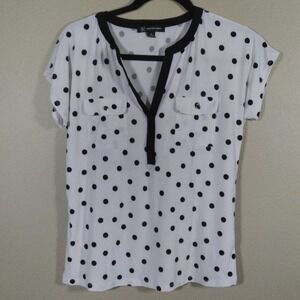 🦋 INC International Concepts Polka Dot Blouse Size PS